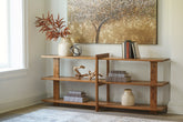 Luxury Living Gallery - Ashley Furniture - Fayemour Console Sofa Table - Console Sofa Table / Brown - A4000593