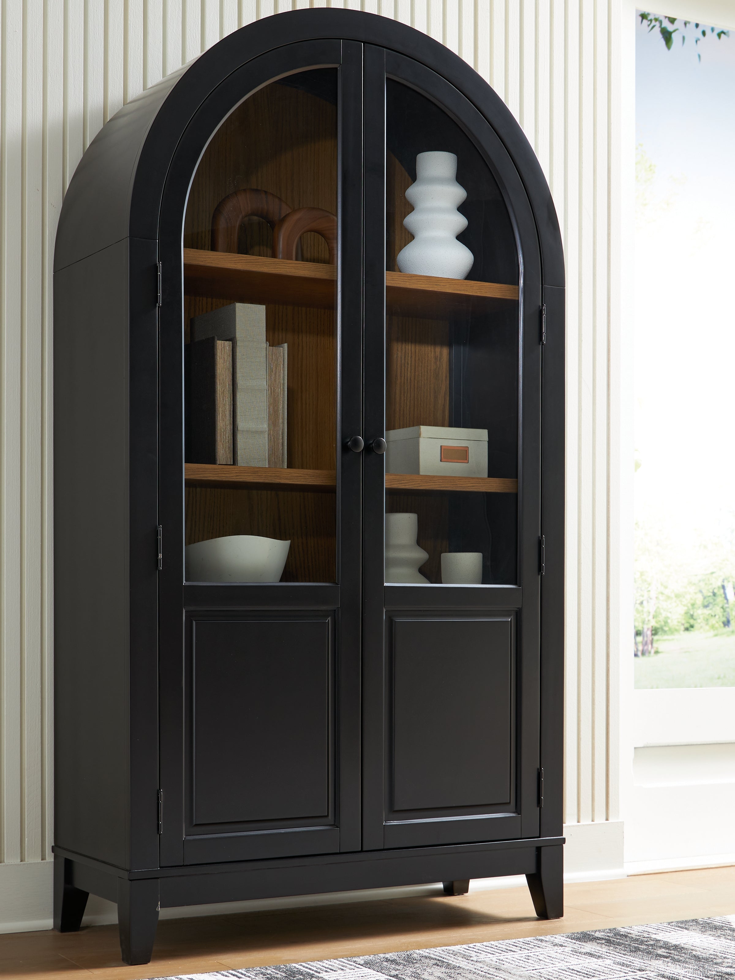 Luxury Living Gallery - Ashley Furniture - Dagandale Accent Cabinet - Accent Cabinet / Natural/Black - A4000705