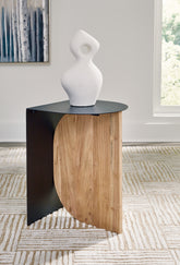 Luxury Living Gallery - Ashley Furniture - Ladgate Accent Table - Accent Table / Black/Natural - A4000628
