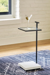 Luxury Living Gallery - Ashley Furniture - Mannill Accent Table - Accent Table / Black/White - A4000630