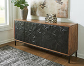 Luxury Living Gallery - Ashley Furniture - Dorannby Accent Cabinet - Accent Cabinet / Black/Brown - A4000649