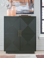 Luxury Living Gallery - Ashley Furniture - Geirwood Accent Cabinet - Accent Cabinet / Dark Green - A4000676