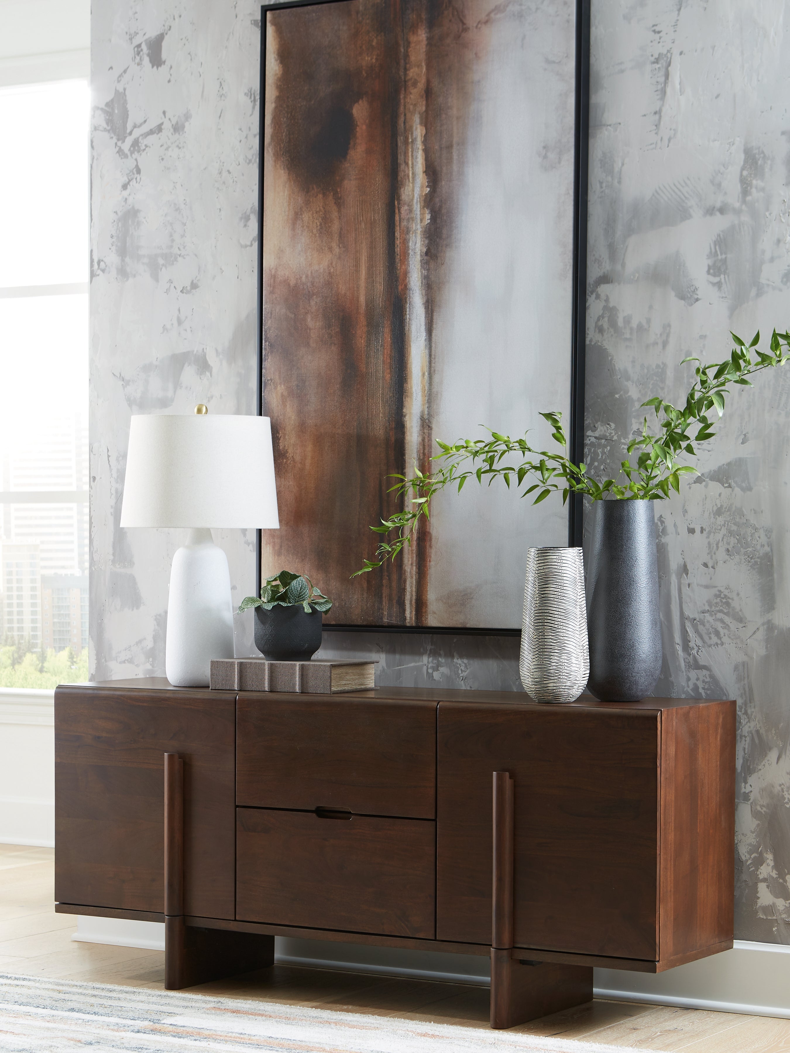 Luxury Living Gallery - Ashley Furniture - Kydler Accent Cabinet - Accent Cabinet / Medium Brown - A4000678