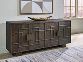 Luxury Living Gallery - Ashley Furniture - Cato Accent Cabinet - Accent Cabinet / Dark Brown - A4000682