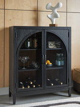 Luxury Living Gallery - Ashley Furniture - Armenleigh Accent Cabinet - Bar Cabinet / Black/Brown - A4000702