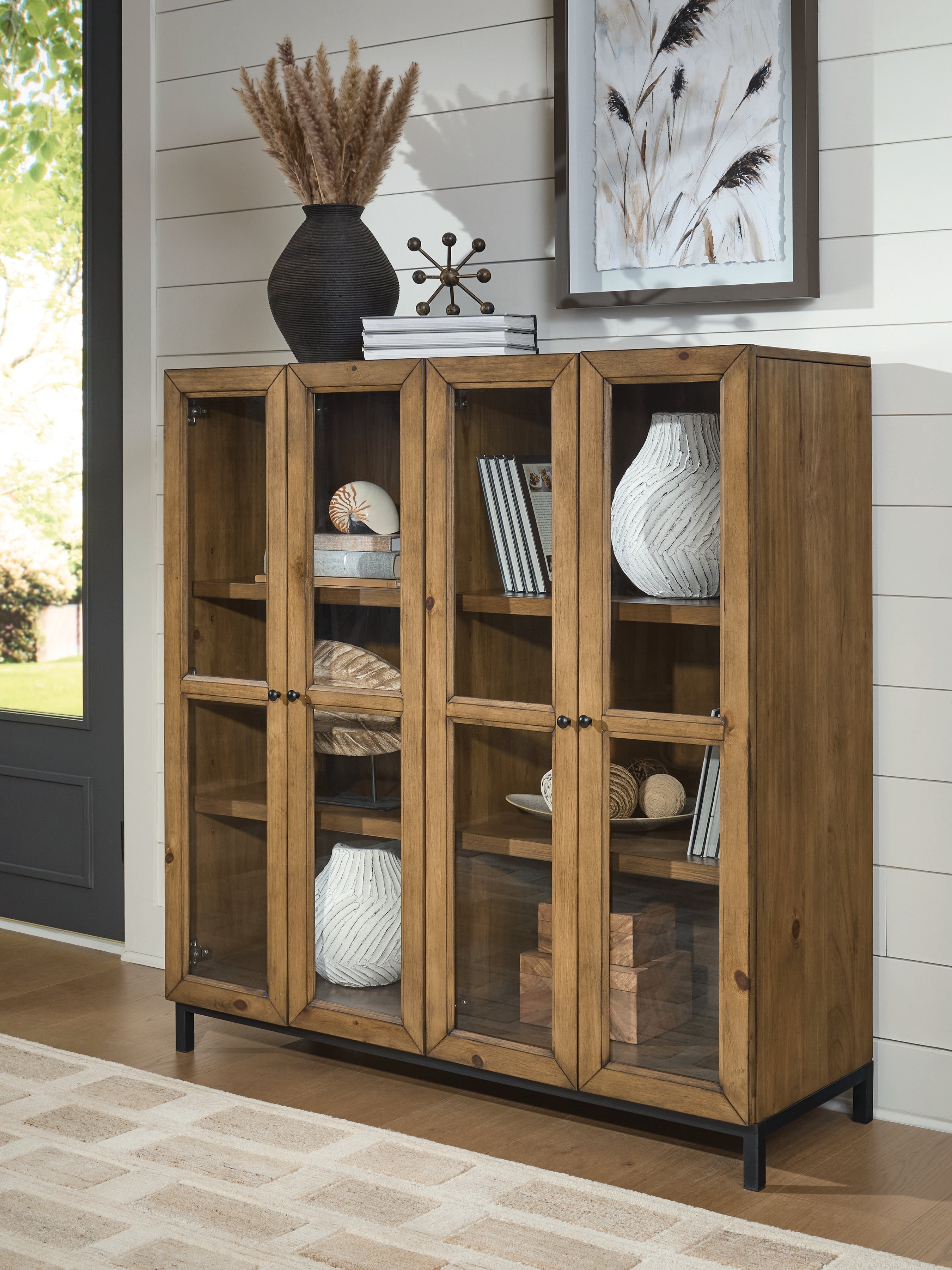 Luxury Living Gallery - Ashley Furniture - Wrenridge Accent Cabinet - Accent Cabinet / Gray Brown - A4000706