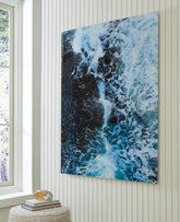 Luxury Living Gallery - Ashley Furniture - Clemick Wall Decor - Wall Art / Turquoise - A8000422