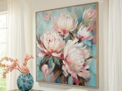 Luxury Living Gallery - Ashley Furniture - Parryville Wall Decor - Wall Art / Aqua/Pink - A8000440