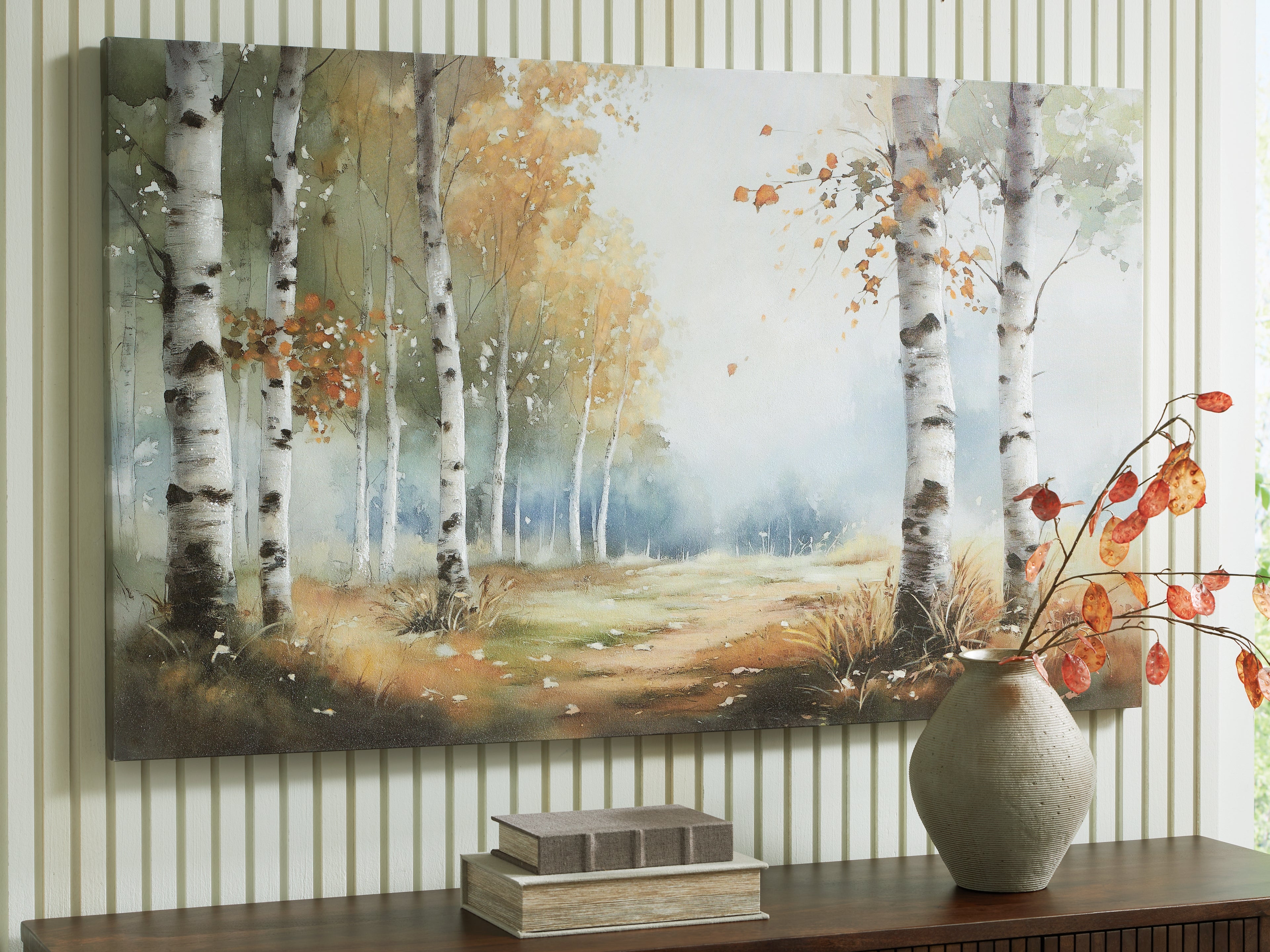 Luxury Living Gallery - Ashley Furniture - Leithan Wall Decor - Wall Art / Multi - A8000450