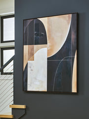 Luxury Living Gallery - Ashley Furniture - Ewanford Wall Decor - Wall Art / Black/Brown/Tan - A8000464