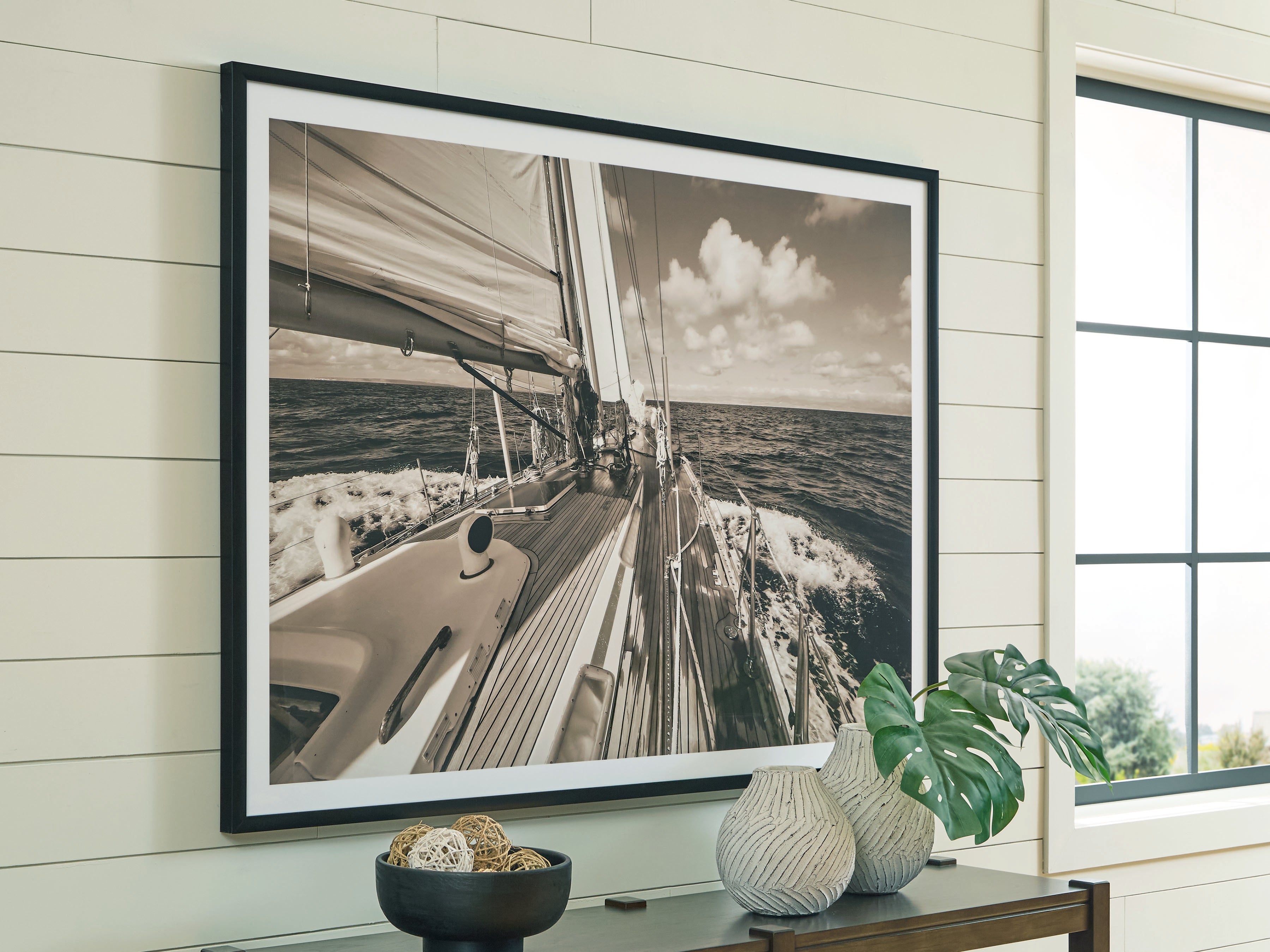 Luxury Living Gallery - Ashley Furniture - Arlanford Wall Decor - Wall Art / Sepia - A8000505