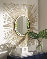 Luxury Living Gallery - Ashley Furniture - Elspeth Mirror - Accent Mirror / Gold Finish - A8010124