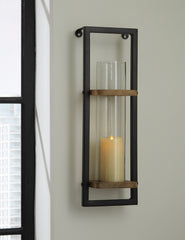 Luxury Living Gallery - Ashley Furniture - Colburn Wall Decor - Wall Sconce / Natural/Black - A8010171