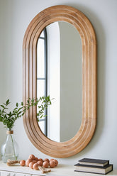 Luxury Living Gallery - Ashley Furniture - Daverly Mirror - Accent Mirror / Brown - A8010326