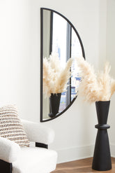 Luxury Living Gallery - Ashley Furniture - Denlow Mirror - Accent Mirror / Black - A8010333
