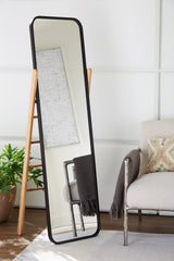 Luxury Living Gallery - Ashley Furniture - Bronick Mirror - Floor Mirror / Black/Brown - A8010342