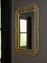 Luxury Living Gallery - Ashley Furniture - Claybrook Mirror - Accent Mirror / Gold Finish - A8010349