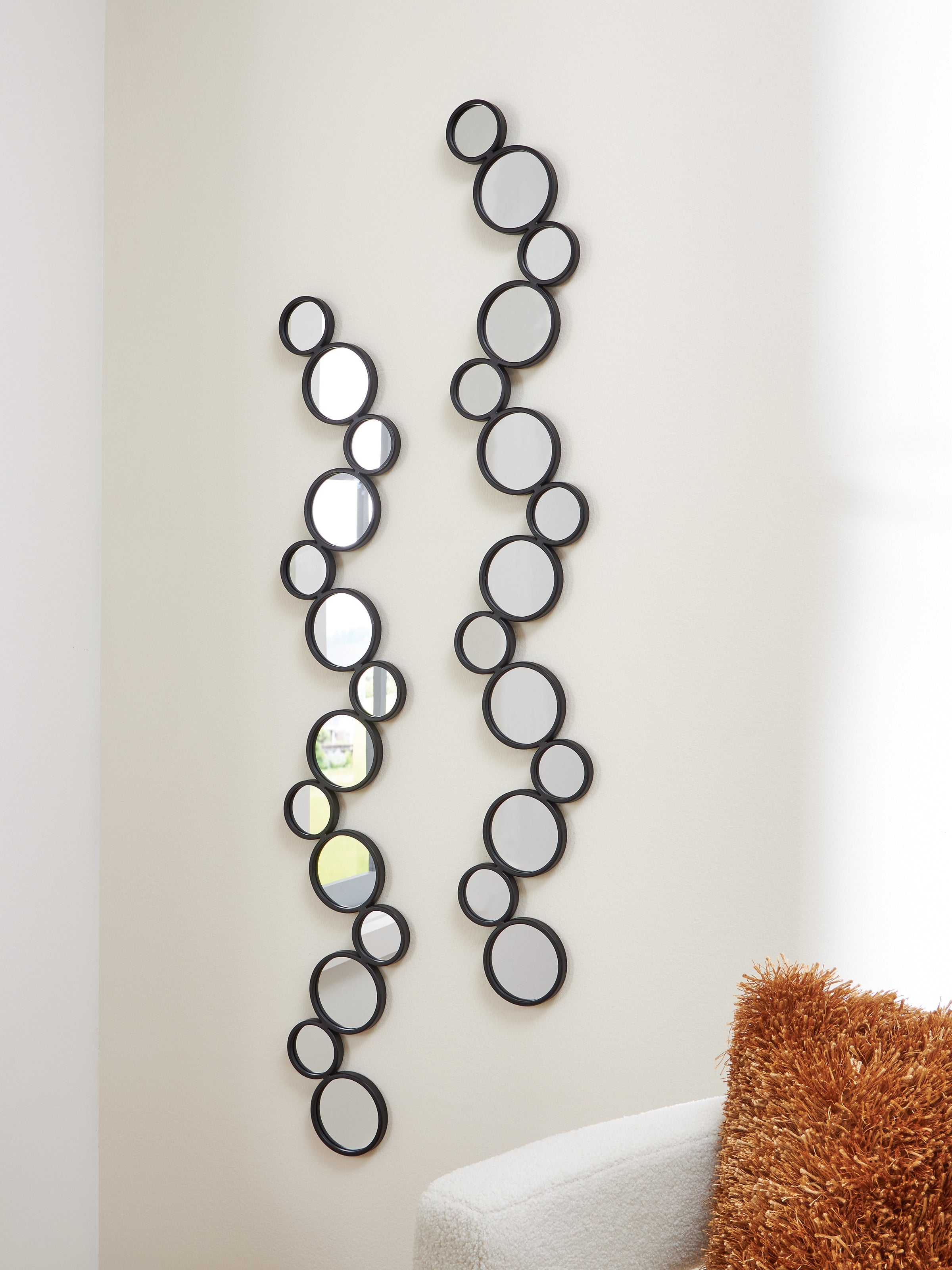 Luxury Living Gallery - Ashley Furniture - Vinler Mirror - Accent Mirror Set (Set of 2) / Black - A8010353