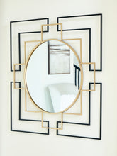 Luxury Living Gallery - Ashley Furniture - Oceanal Mirror - Accent Mirror / Black/Gold Finish - A8010394