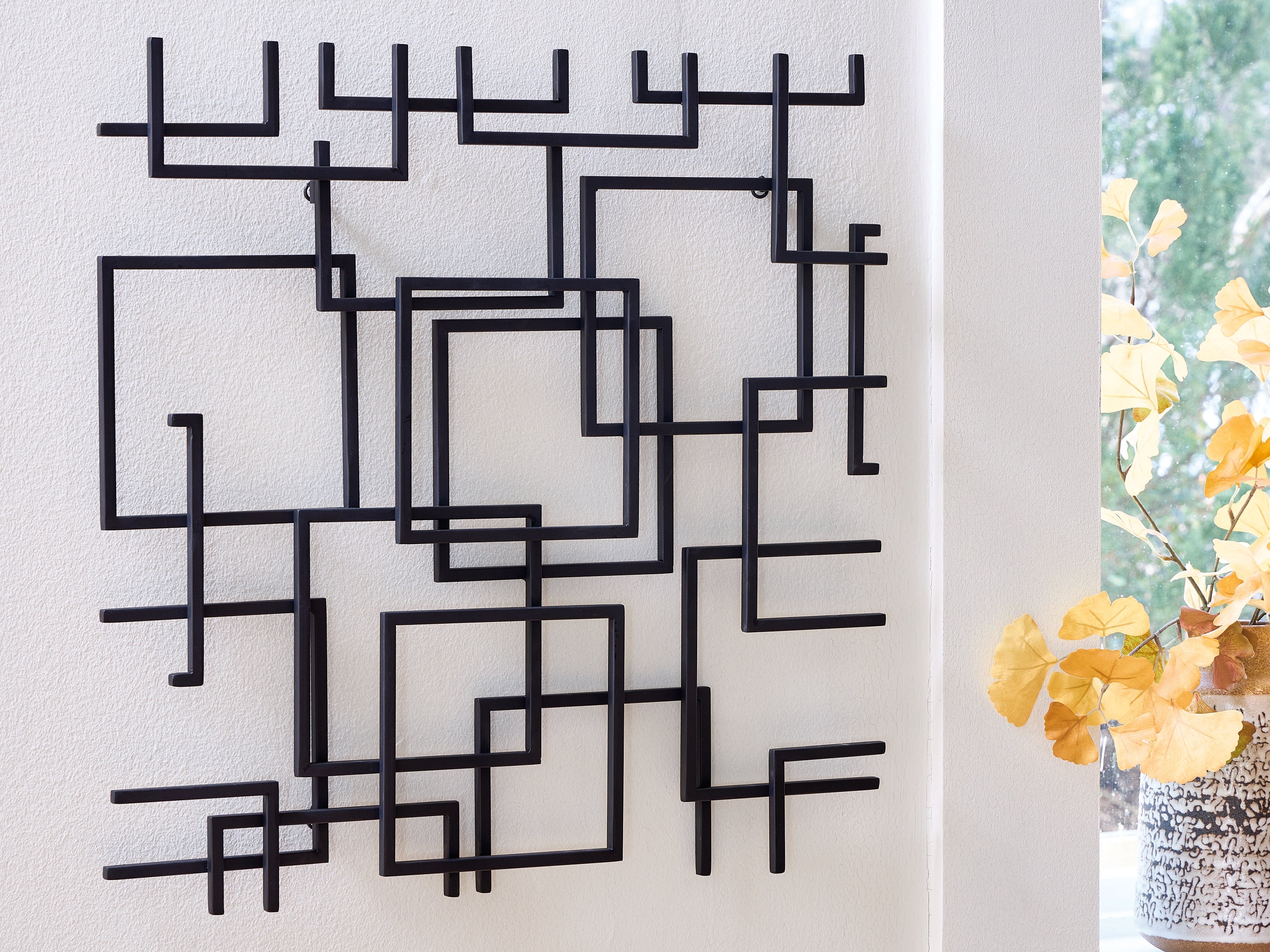 Luxury Living Gallery - Ashley Furniture - Aadanton Wall Decor - Wall Decor / Black - A8010400