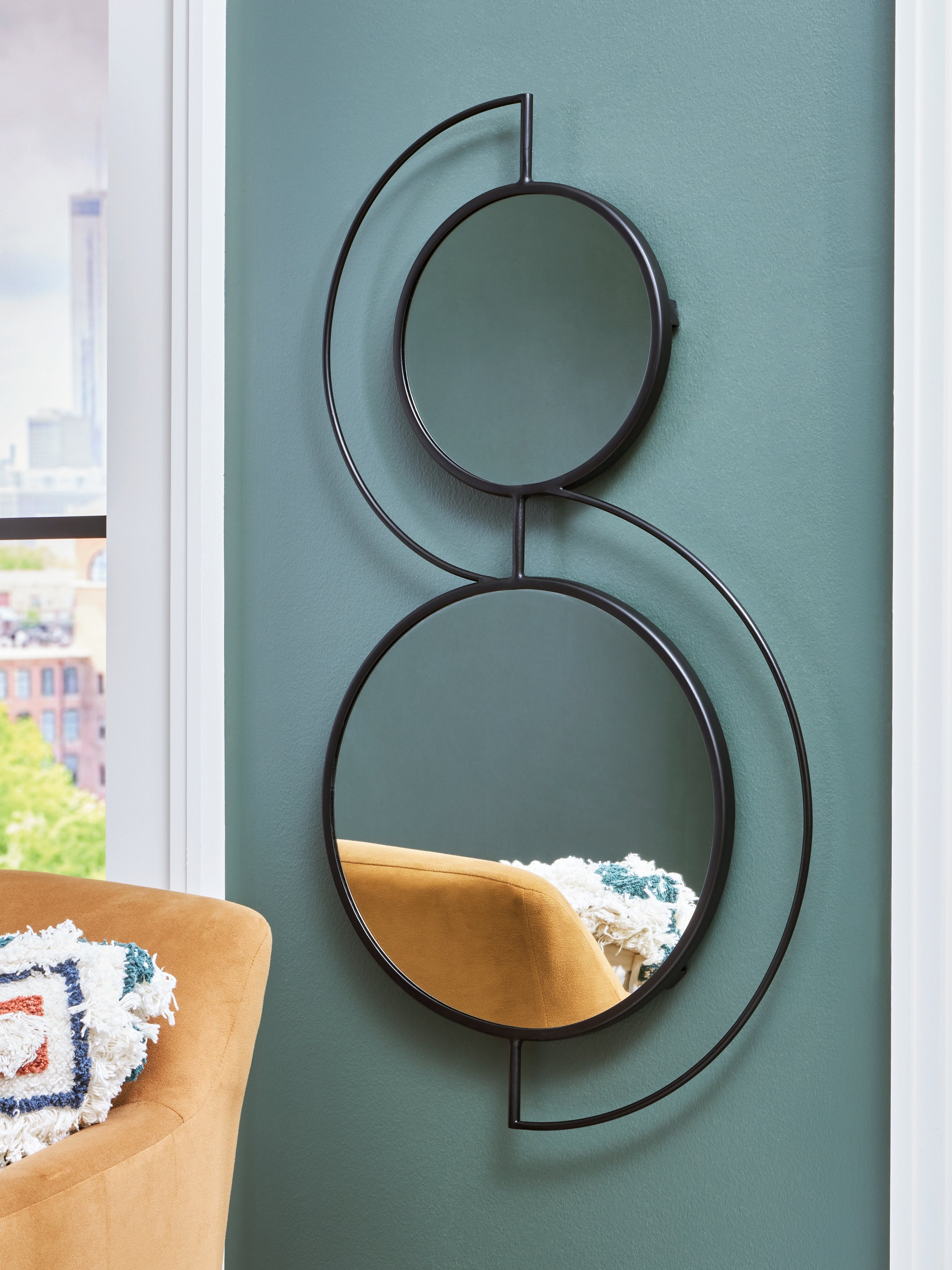 Luxury Living Gallery - Ashley Furniture - Shayham Mirror - Accent Mirror / Black - A8010402
