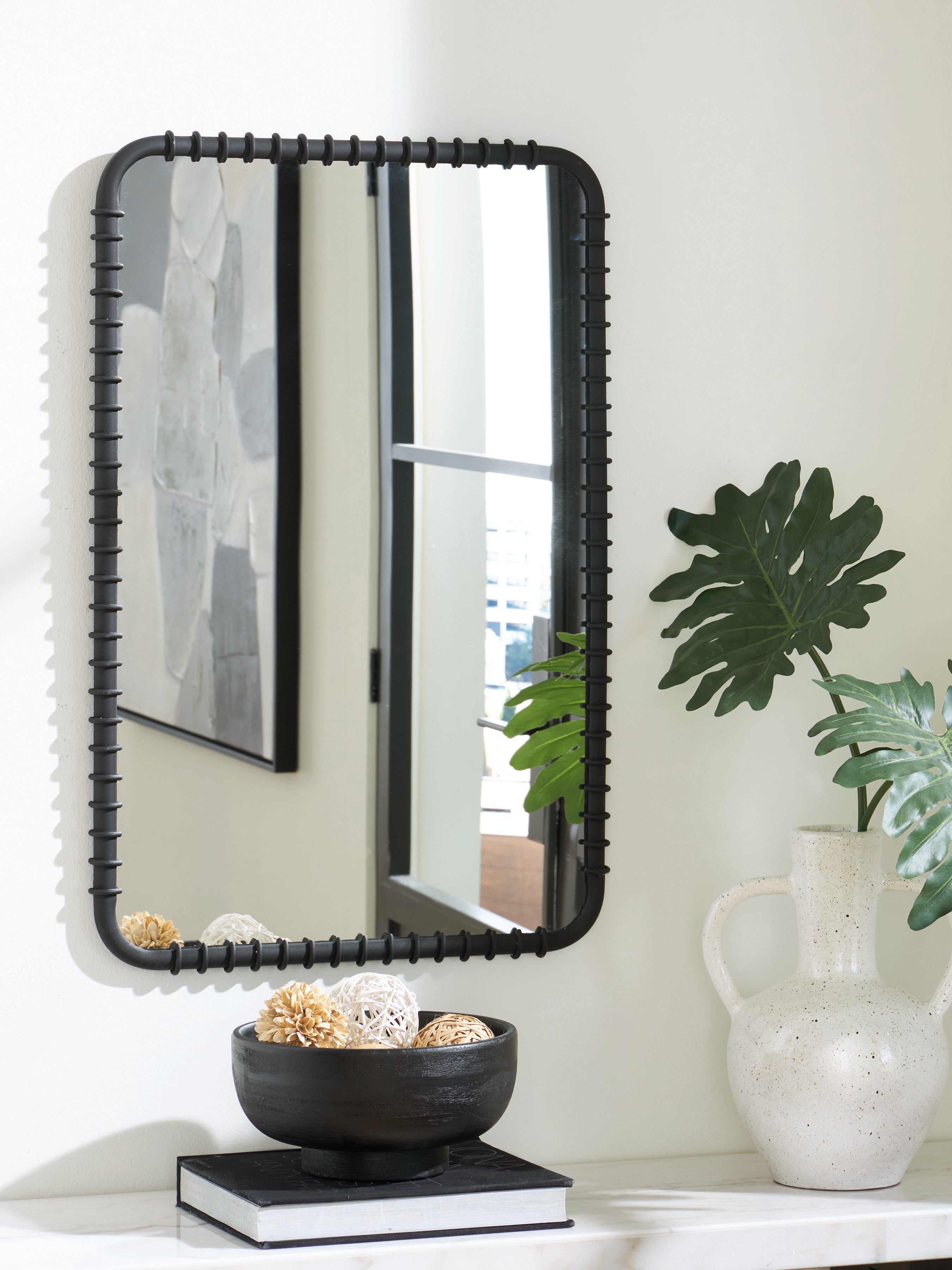 Luxury Living Gallery - Ashley Furniture - Judlow Mirror - Accent Mirror / Black - A8010419