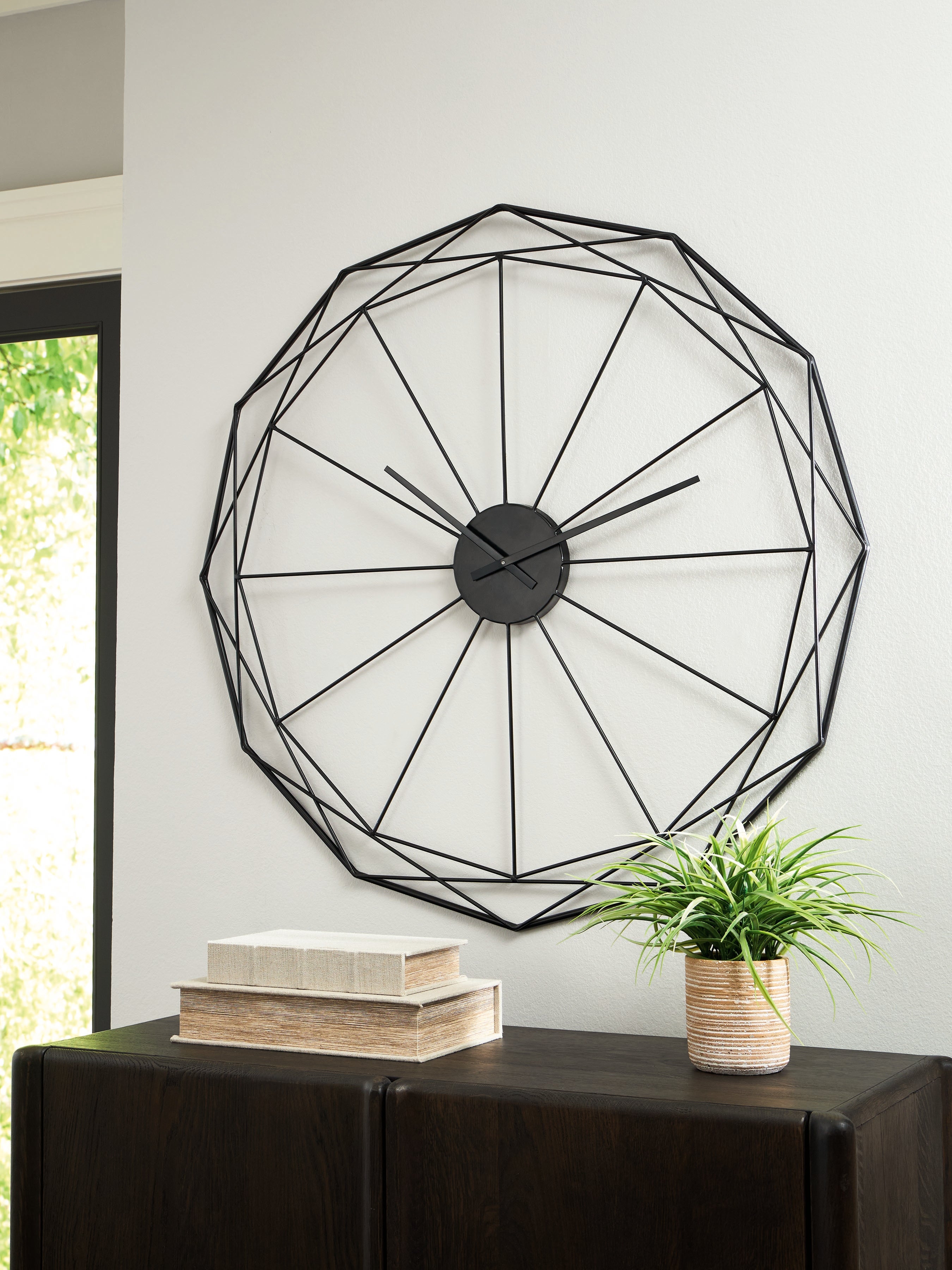 Luxury Living Gallery - Ashley Furniture - Arkthorne Wall Decor - Wall Clock / Black - A8010429