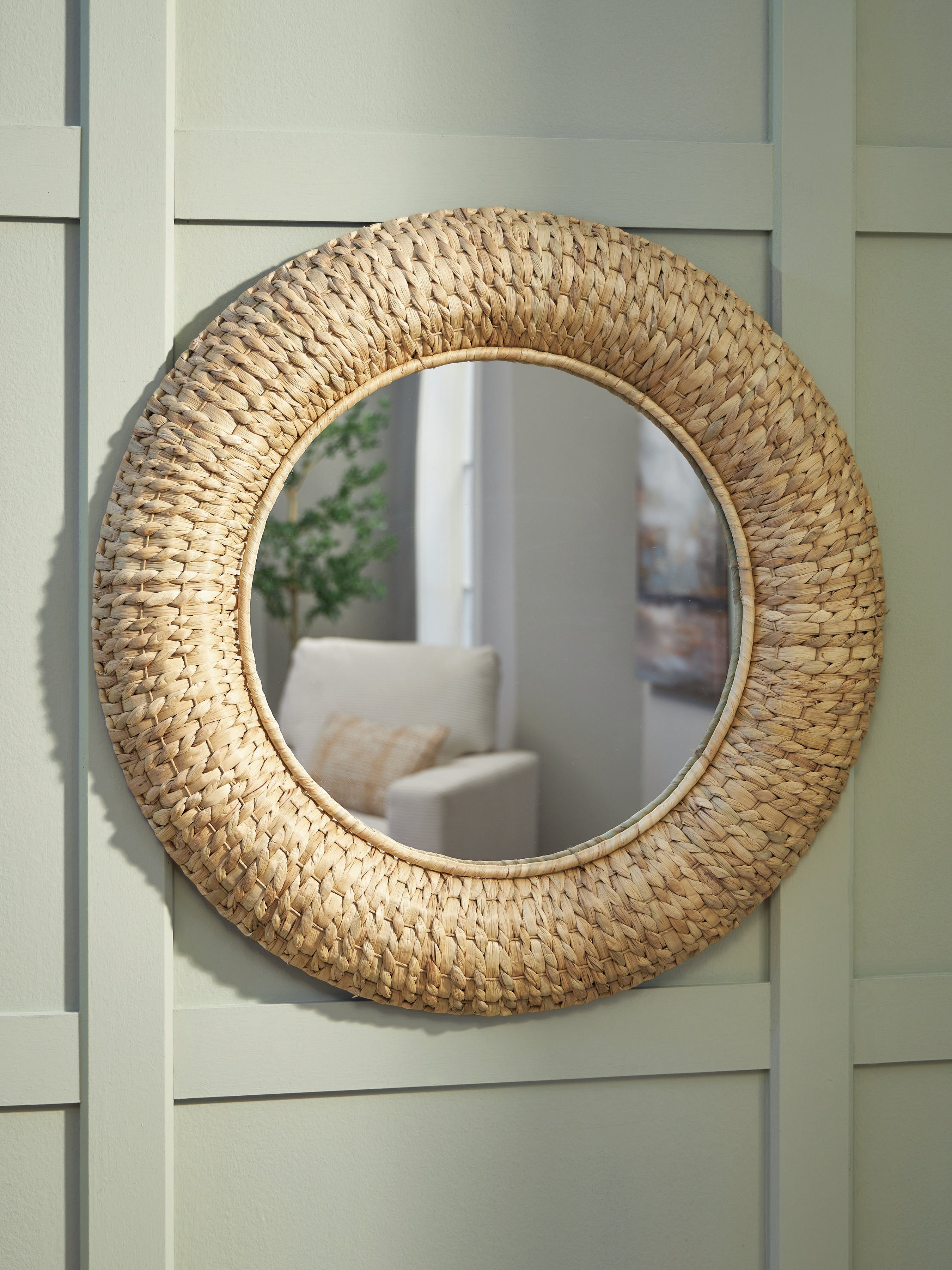 Luxury Living Gallery - Ashley Furniture - Briggsburg Mirror - Accent Mirror / Natural - A8010437