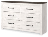 Luxury Living Gallery - Ashley Furniture - Gerridan Bedroom - King Panel Bed / White/Gray - B1190B3