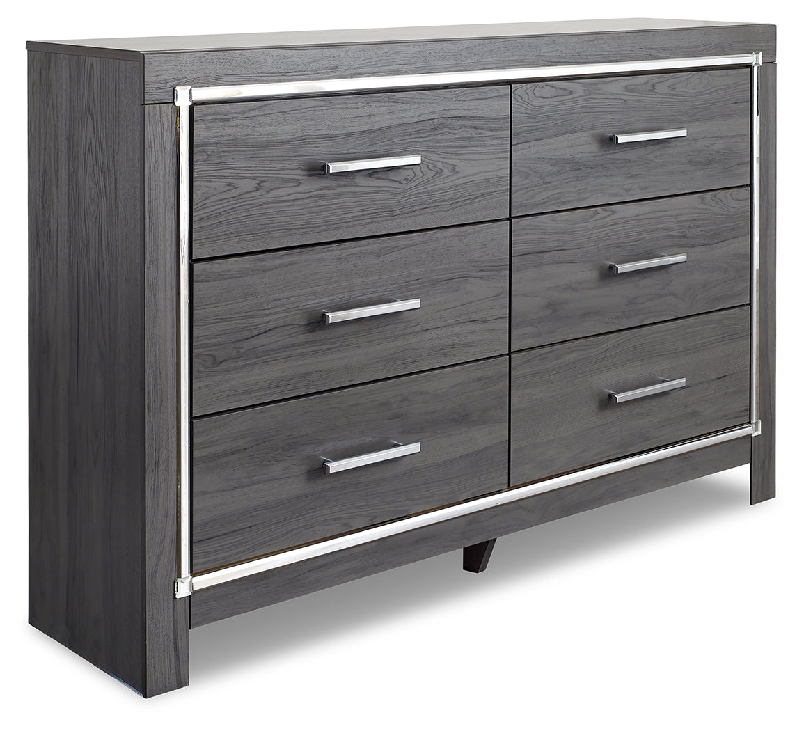 Luxury Living Gallery - Ashley Furniture - Lodanna Bedroom - Full Panel Bed with 2 Storage Drawers / Gray - B214B5