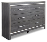 Luxury Living Gallery - Ashley Furniture - Lodanna Bedroom - Full Panel Bed with 2 Storage Drawers / Gray - B214B5