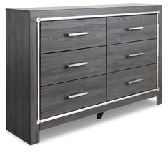 Luxury Living Gallery - Ashley Furniture - Lodanna Bedroom - Full Panel Bed with 2 Storage Drawers / Gray - B214B5