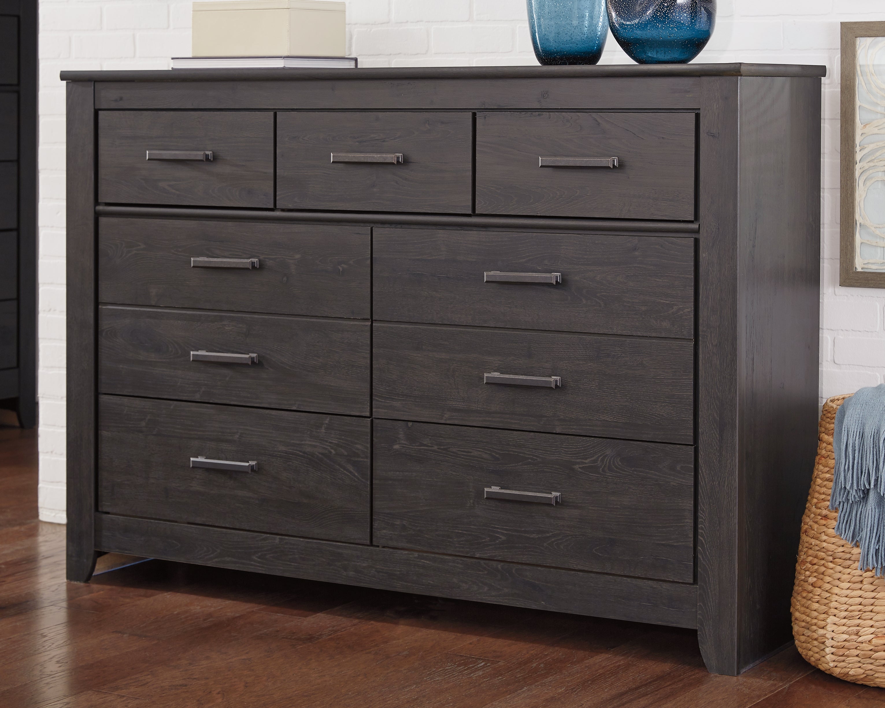 Luxury Living Gallery - Ashley Furniture - Brinxton Bedroom - Full Panel Bed / Charcoal - B249B5