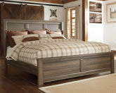 Luxury Living Gallery - Ashley Furniture - Juararo Bedroom - California King Poster Bed / Dark Brown - B251B12