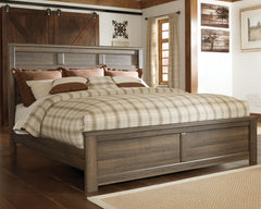 Luxury Living Gallery - Ashley Furniture - Juararo Bedroom - California King Poster Bed / Dark Brown - B251B12