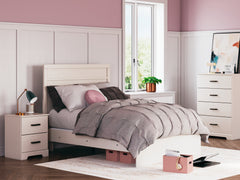 Luxury Living Gallery - Ashley Furniture - Stelsie Bedroom - Twin Panel Bed / White - B2588B12