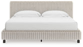 Luxury Living Gallery - Ashley Furniture - Zuraleus Bedroom - King Upholstered Bed / White - PCB3381B13