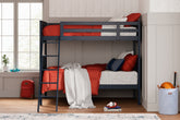 Luxury Living Gallery - Ashley Furniture - Nextonfort Bedroom - Twin over Twin Bunk Bed / Black - B396B7