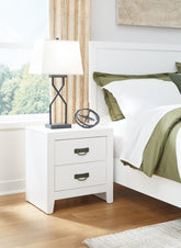 Luxury Living Gallery - Ashley Furniture - Binterglen Bedroom - California King Panel Bed / White - B427B9