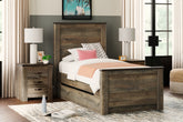 Luxury Living Gallery - Ashley Furniture - Trinell Bedroom - Full Bookcase Bed with Storage / Brown - B446B91