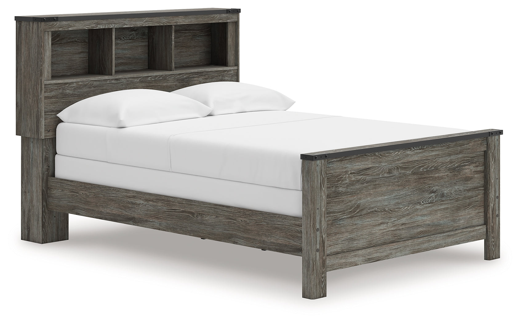 Luxury Living Gallery - Ashley Furniture - Frandern Bedroom - Full Bookcase Panel Bed / Gray - B4480B3