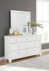 Luxury Living Gallery - Ashley Furniture - Fortman Bedroom - California King Panel Storage Bed / White - B680B23