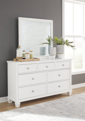 Luxury Living Gallery - Ashley Furniture - Fortman Bedroom - California King Panel Storage Bed / White - B680B23
