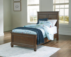 Luxury Living Gallery - Ashley Furniture - Danabrin Bedroom - California King Panel Storage Bed / Brown - B685B19