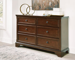 Luxury Living Gallery - Ashley Furniture - Trellington Bedroom - Five Drawer Chest / Brown - B716-46