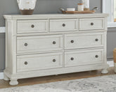 Luxury Living Gallery - Ashley Furniture - Robbinsdale Bedroom - King Panel Storage Bed / Antique White - B742B25