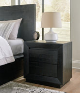 Luxury Living Gallery - Ashley Furniture - Londer Bedroom - King Panel Bed / Black - B768B4