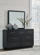 Luxury Living Gallery - Ashley Furniture - Rowanbeck Bedroom - One Drawer Night Stand / Black - B821-91