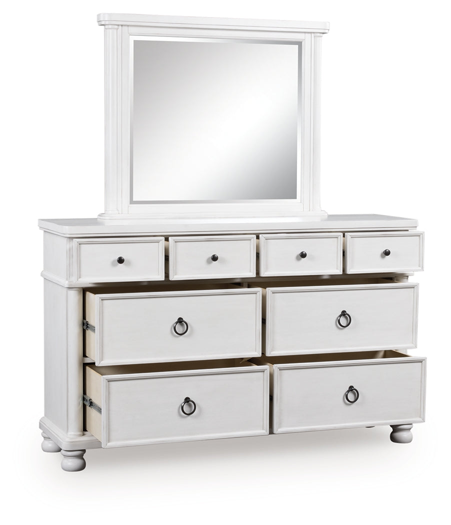 Luxury Living Gallery - Ashley Furniture - Rowlenstown Bedroom - Five Drawer Chest / Brown - PCB824-46