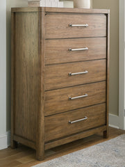 Luxury Living Gallery - Ashley Furniture - Cabalynn Bedroom - Two Drawer Night Stand / Light Brown - B974-92